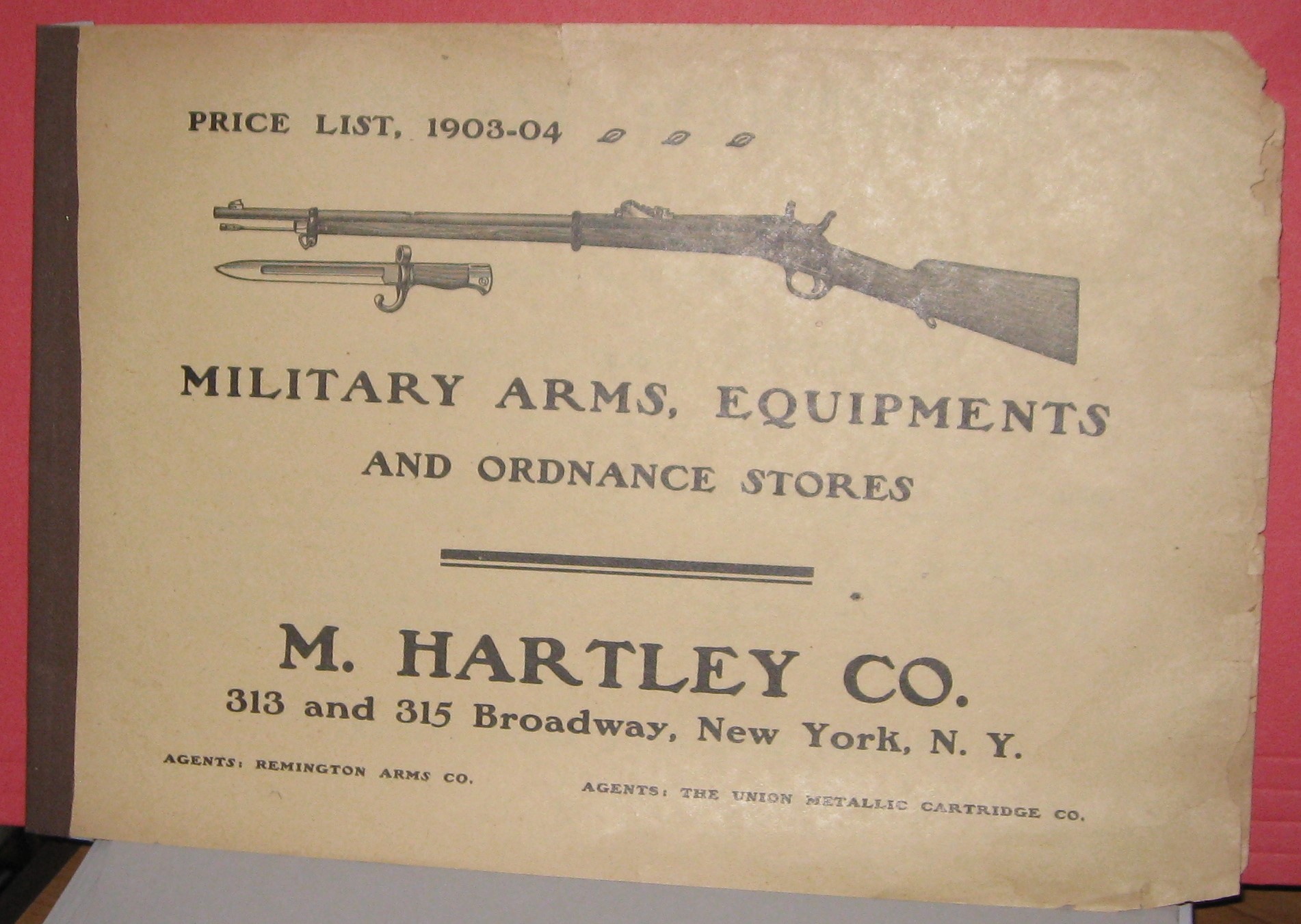 Military Arms, Equipment & Ordinance Stores, Price List,