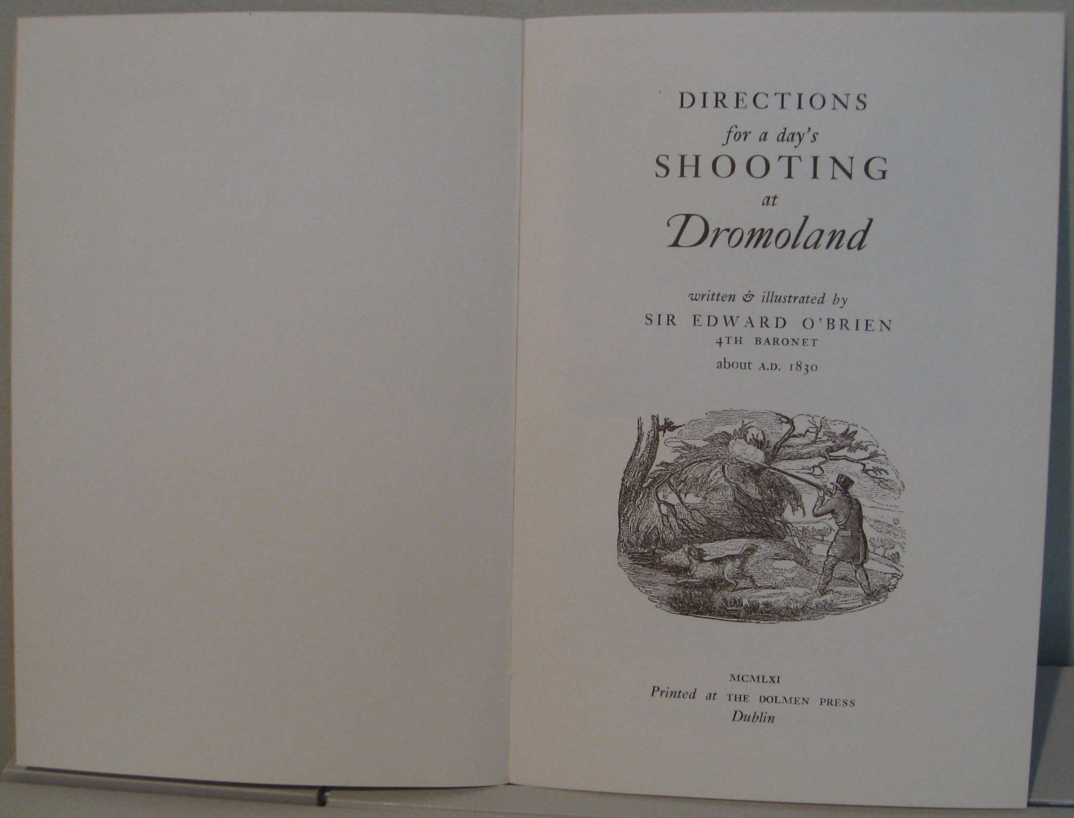 Directions for a Day's Shooting at Dromoland,