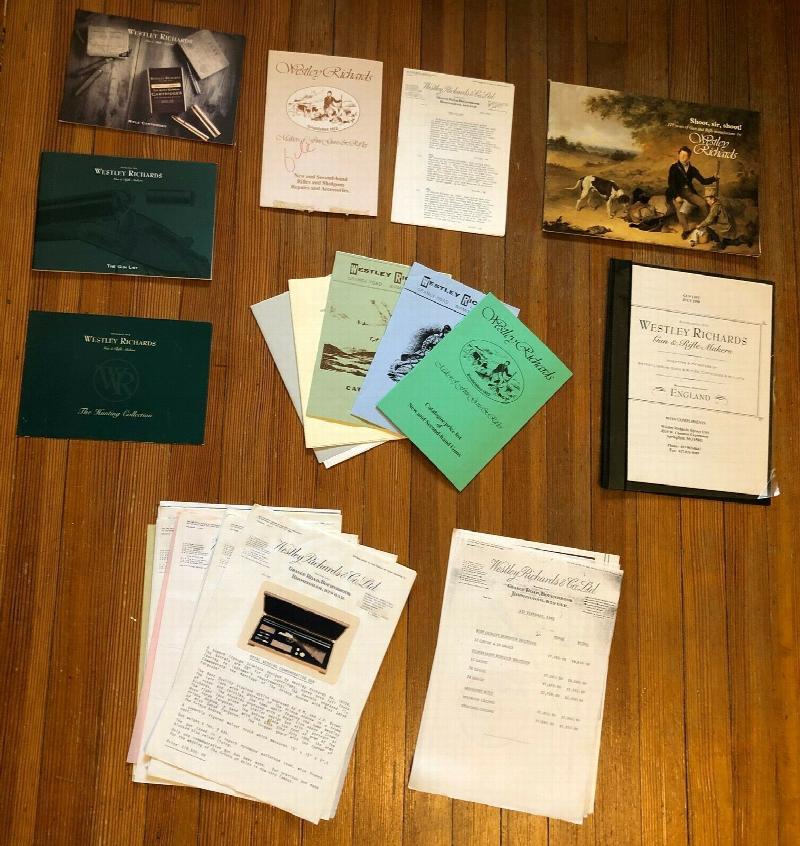 ORIGINAL WESTLEY RICHARDS LOT CATALOG BROCHURES
